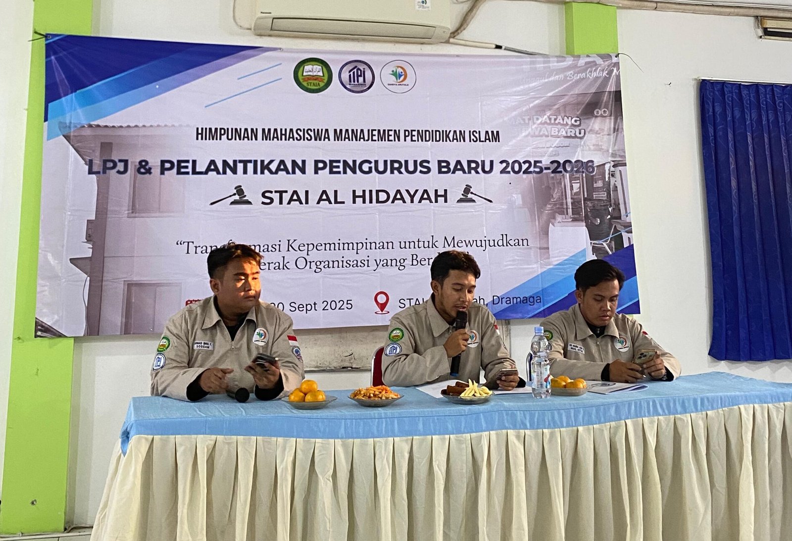 Read more about the article Himpunan Mahasiswa MPI STAI Al Hidayah Gelar LPJ dan Pelantikan Pengurus Baru 2025-2026